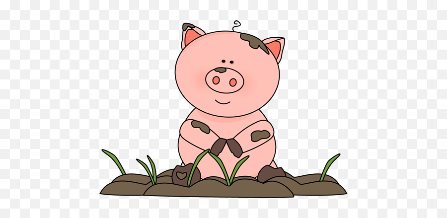 Download Clipart Pig Spring Photo - Pig In Mud Clipart Png,Pig Clipart Png