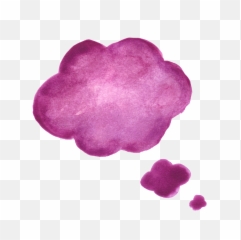 6 Watercolor Balloon Speech Bubbles Png Transparent - Free
