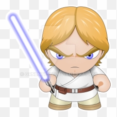 Luke Skywalker Clipart Png Transparent Cartoon - Jingfm Chibi