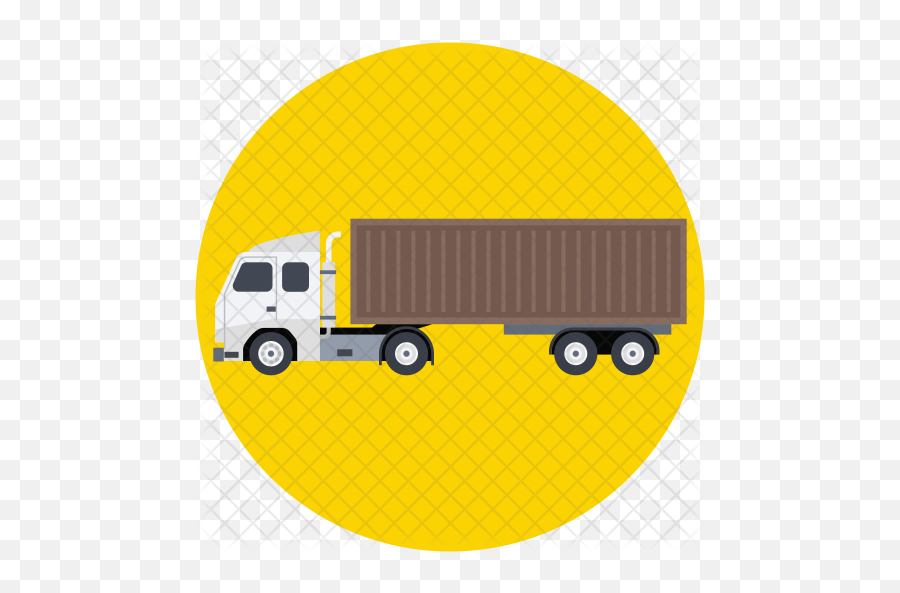 Semi Truck Icon Of Flat Style - Commercial Vehicle Png,Semi Truck Png