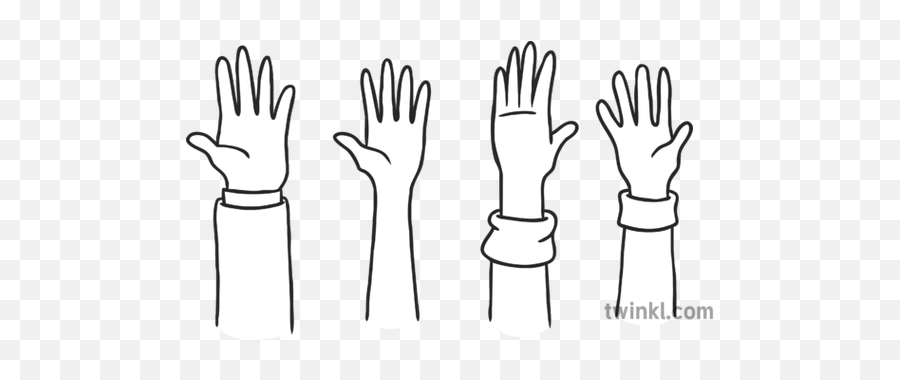Hands Up Open Pster Din A2 Ruido Cero Comportamiento - Hand Up Cartoon Black And White Png,Open Hands Png