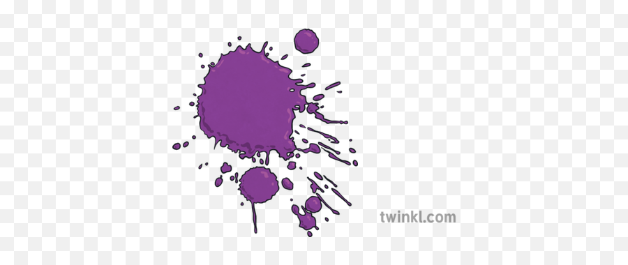 Splash Of Purple Colour Paint Ks2 Illustration - Twinkl Splat Colour Red Png,Paint Circle Png