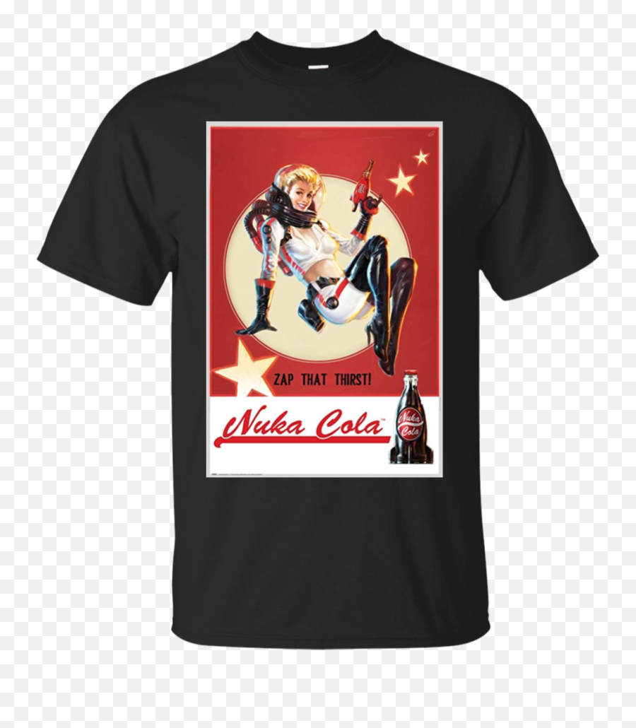 Download Hd Nuka Cola Fan Pin Up G200 Gildan Ultra Cotton T - Fallout Poster Nuka Cola Png,Nuka Cola Png