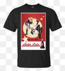 Download Hd Nuka Cola Fan Pin Up G200 Gildan Ultra Cotton T - Fallout Poster Nuka Cola Png,Nuka Cola Png