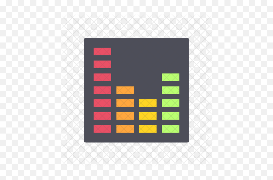 Music Equalizer Icon Of Colored Outline - Vertical Png,Equalizer Png