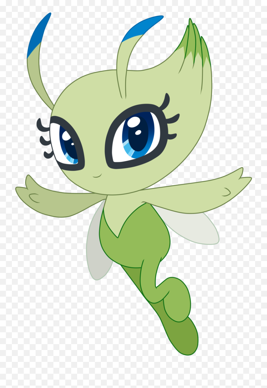 Download Hd 195kib 1024x1365 Celebi - Cartoon Transparent Mythical Creature Png,Celebi Png