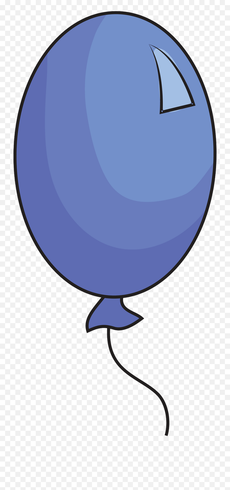 Blue Balloon Clipart - Dibujo Globo Azul Animado Png,Blue Balloon Png