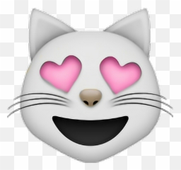 Png Hearts Emoji Tumblr Edit Overlay Cat Svg - Emoji Katze,Cat Emoji Png