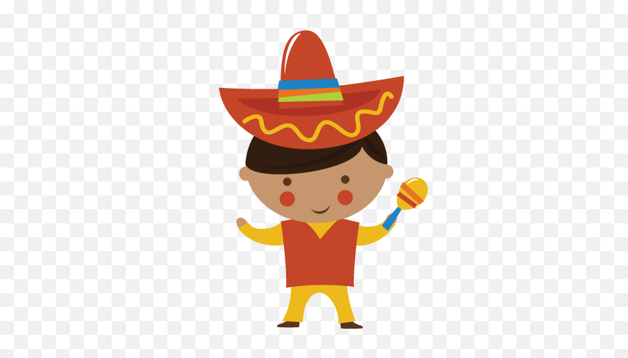 Little Mexican Boy Clipart 3 By John - Little Mexican Boy Costume Hat Png,Cartoon Boy Png