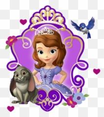 Sofia The First Themes Transparent Cartoon - Jingfm Princess Cake Topper png