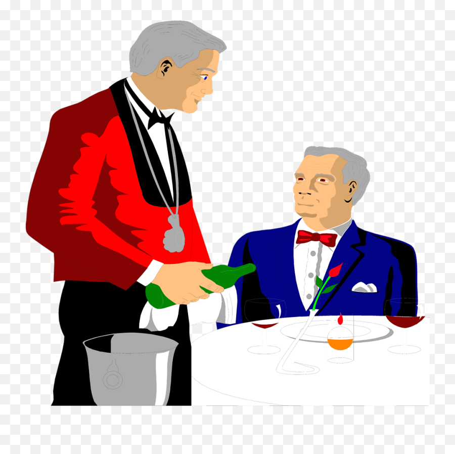 Free Stock Photo Illustration - Waiter Serving Food Clipart 4 Png,Waitress Png