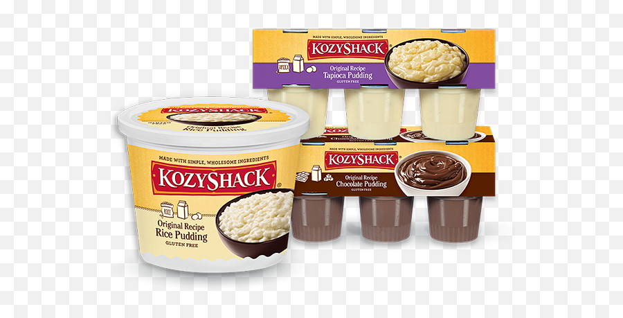 Kozy Shack Gluten Free Puddings - Rice Pudding Kozy Shack Png,Pudding Png