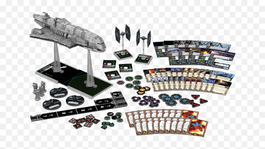 X - Wing Miniatures Game Swarm Tactics Preview Dice Tower News X Wing Imperial Assault Carrier Png,Tie Fighters Png