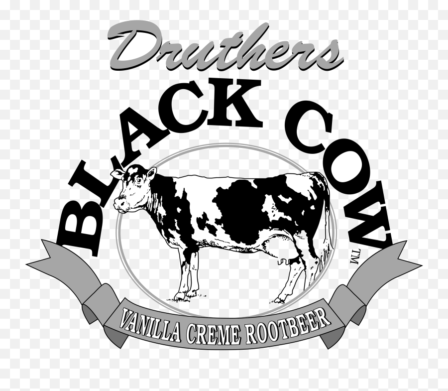Druthers Black Cow Logo Png Transparent U0026 Svg Vector - Cow Transparent Logo,Cow Transparent
