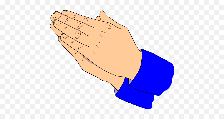 Free Praying Emoji Transparent - Blue Praying Hands Clipart Png,Praying Hands Emoji Png