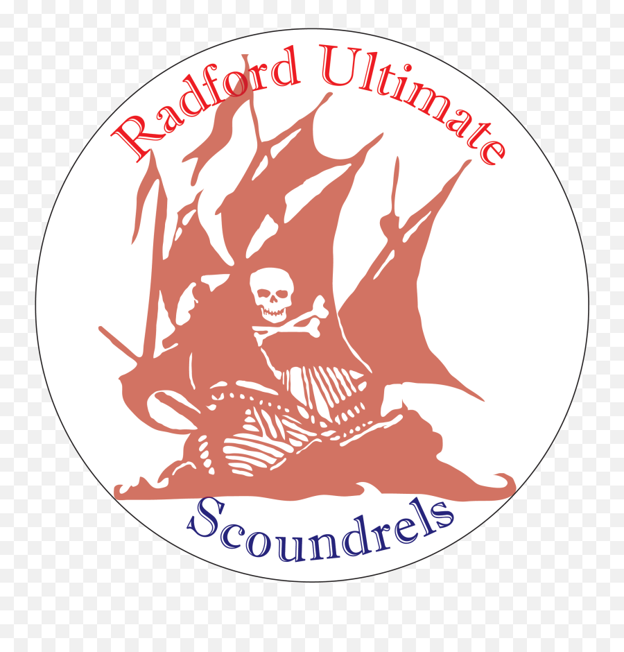 Radford University Mens Ultimate - Pirate Bay Stencil Png,Radford University Logos