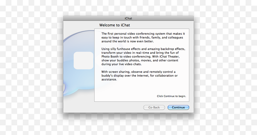 Setup Ichat - Technology Applications Png,How To Change Your Buddy Icon On Aim