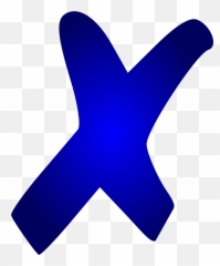 Download Open - Blue X Png