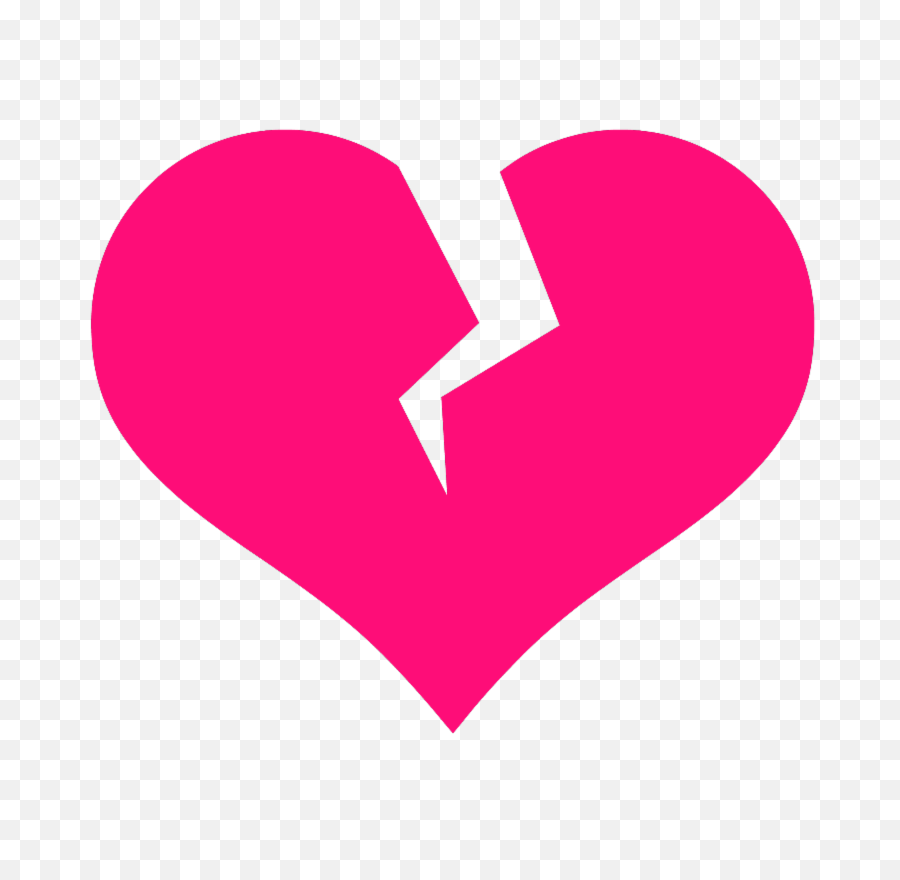 Download Broken Heart Free Png Transparent Image And Clipart - Pink Broken Heart Clipart,Heart On Transparent Background