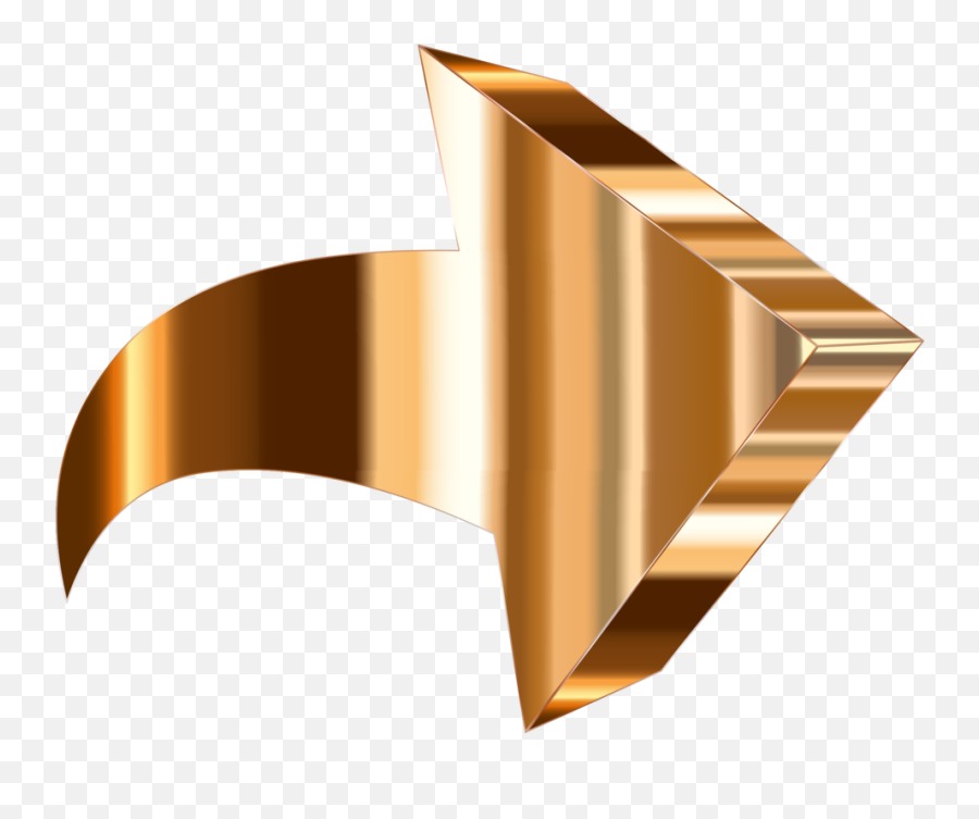 Trianglelineangle Png Clipart - Royalty Free Svg Png 3d Gold Arrow Png,3d Arrow Png