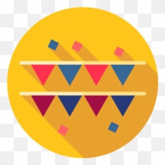 Ornaments Garlands Birthday And Party Flags - Icon Vector png
