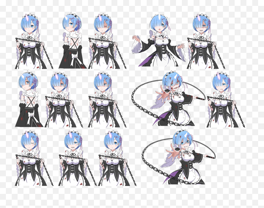 Mobile - Re Zero Infinity Rem Demon The Spriters Resource Al Re Zero Sprites Png,Rem Re Zero Icon