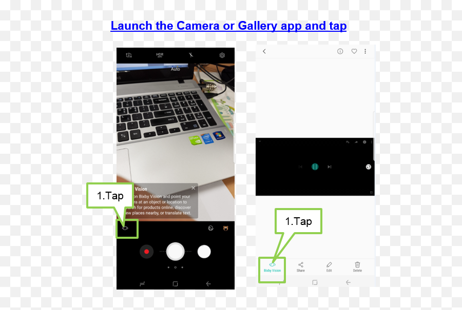 Galaxy S8s8 How To Use The Bixby Vision Samsung - Space Bar Png,Product Information Icon