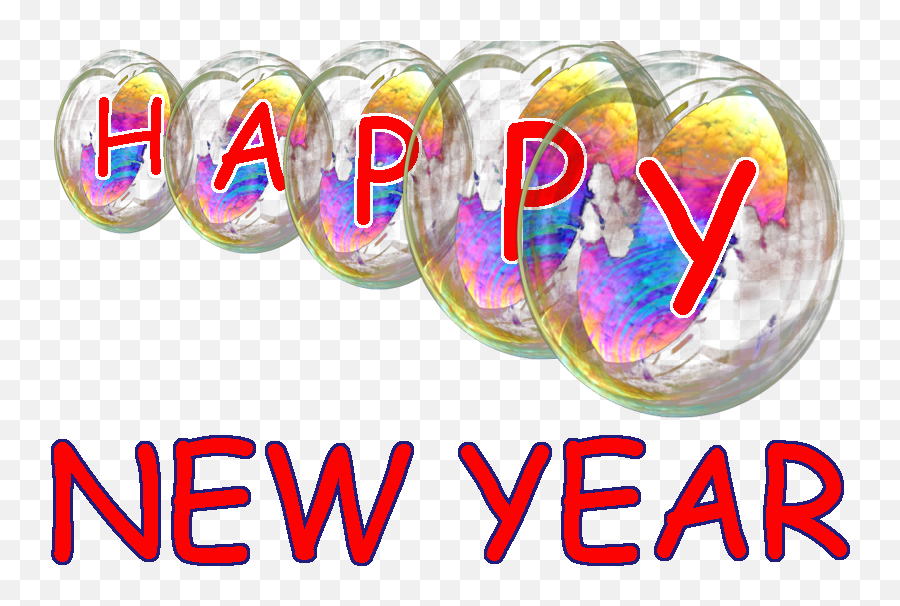 Happy New Year Transparent Bubbles - Hate New Years Eve Png,Transparent Bubbles