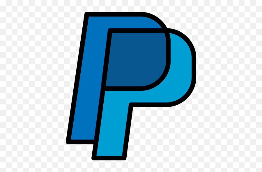 Paypal Logo Icon Of Colored Outline Style - Available In Svg Clip Art Png,Paypal Logo