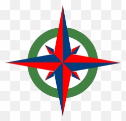 Red White Compass Logo - LogoDix Blank Transparent Rose png