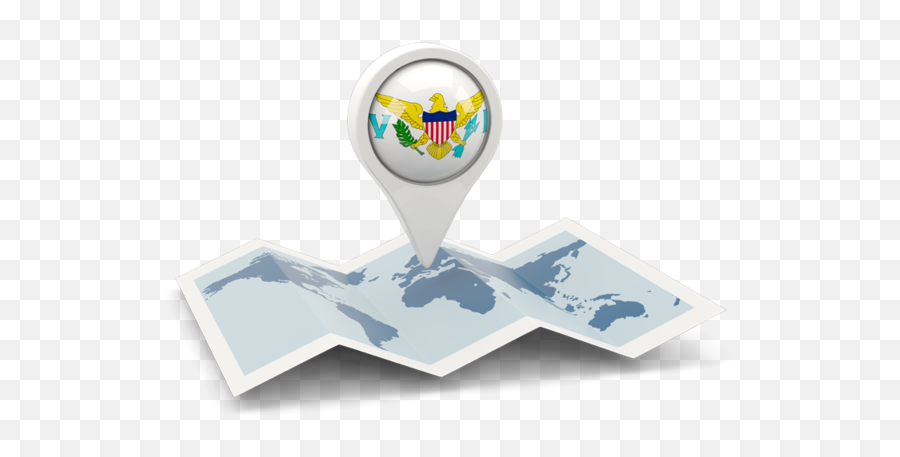 Round Pin With Map Illustration Of Flag Virgin Islands - Icon Nigeria Map Png,Us Flag Icon