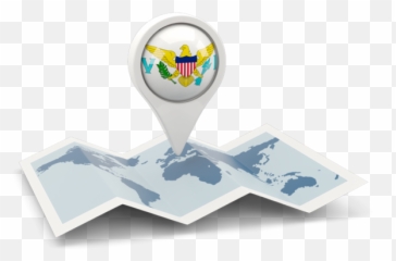 Round Pin With Map Illustration Of Flag Virgin Islands - Icon Nigeria Map Png