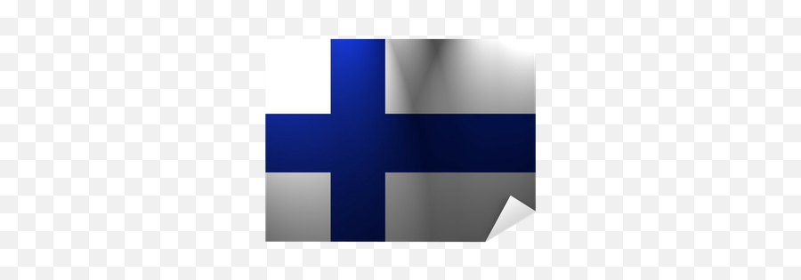 Sticker Flag Of Finland - Pixersus Vertical Png,Finland Icon