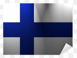 Sticker Flag Of Finland - PIXERSUS Vertical png