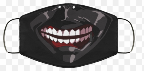 Tokyo Ghoul Open Smiling Washable Reusable Custom - Printed Cloth Face Mask Cover Is As Useless Our Government png