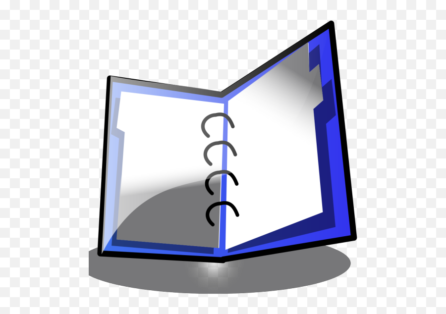 Open Binder Blue Png Svg Clip Art For Web - Download Clip Transparent Background Binder Clipart,Star Wars Icon Folder