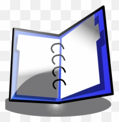 Open Binder Blue Png Svg Clip Art For Web - Download Clip Transparent Background Binder Clipart,Star Wars Icon Folder