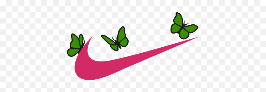 Nike Logo With Butterfly Vector - Nike Butterfly Logo Png,Butterfly Icon Vector
