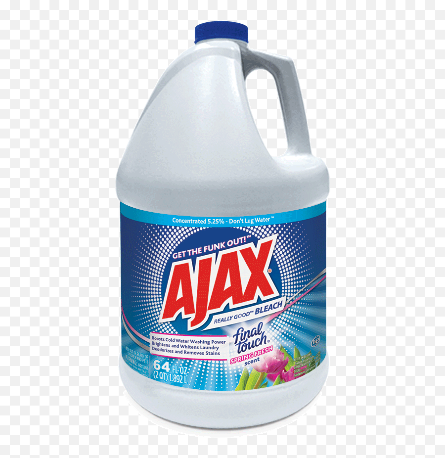 Ajax Laundry Bleach - Final Touch Clipart Full Size Ajax Spray And Wipe Png,Bleach Png