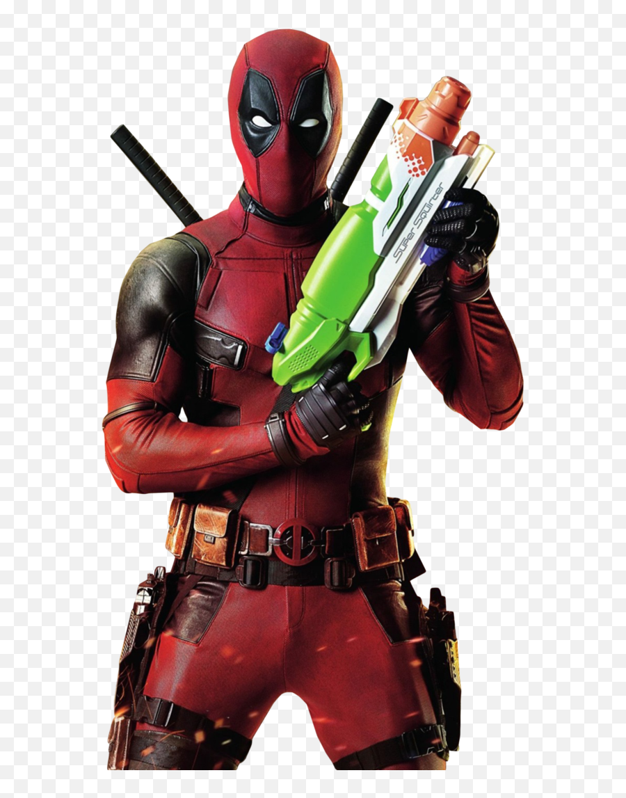 Png Deadpool - Deadpool With Nerf Gun,Deadpool Png