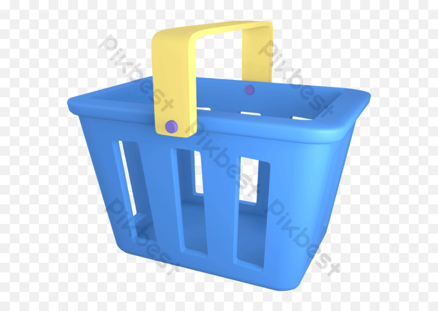 3d Icon Shopping Basket Illustration Object Png Images