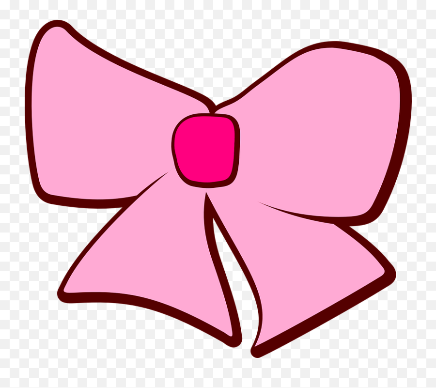 Ribbon Bow Pink - Free Vector Graphic On Pixabay Baby Girl Bows Clipart Png,Pink Bow Png