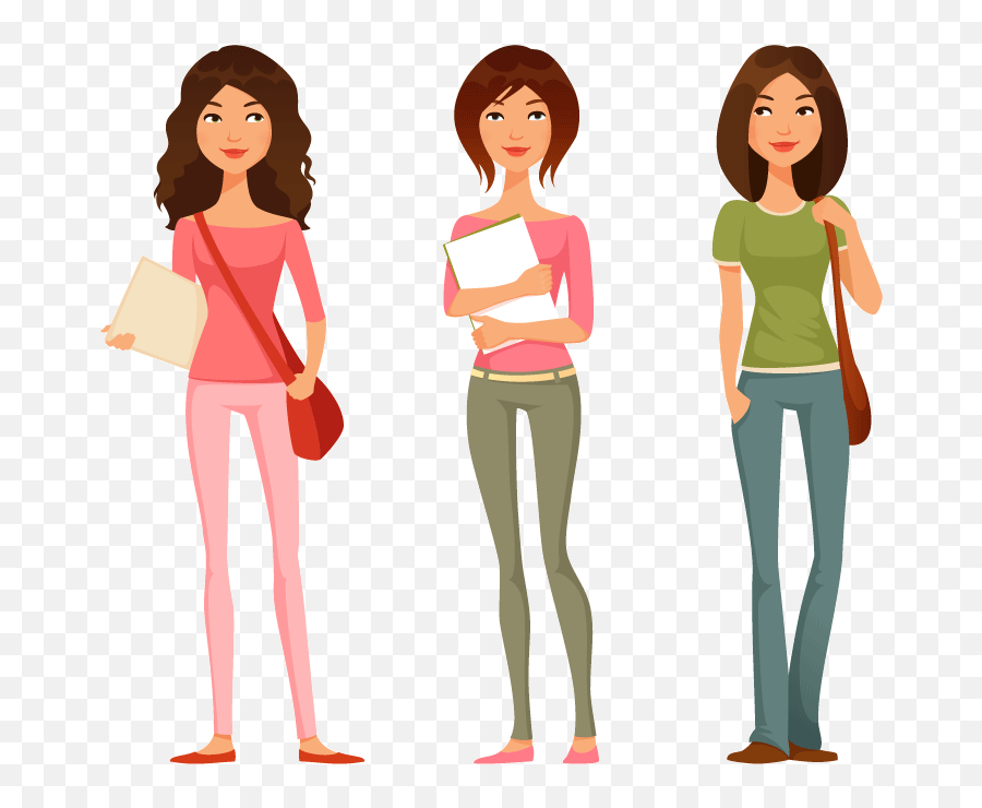 Download Free Png College Function With Girl Students - Teenage Girl Clipart,Student Clipart Png