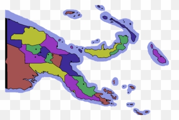Filepapua New Guinea Provinces With Capitals Colourpng - Illustration,Capitals Logo Png