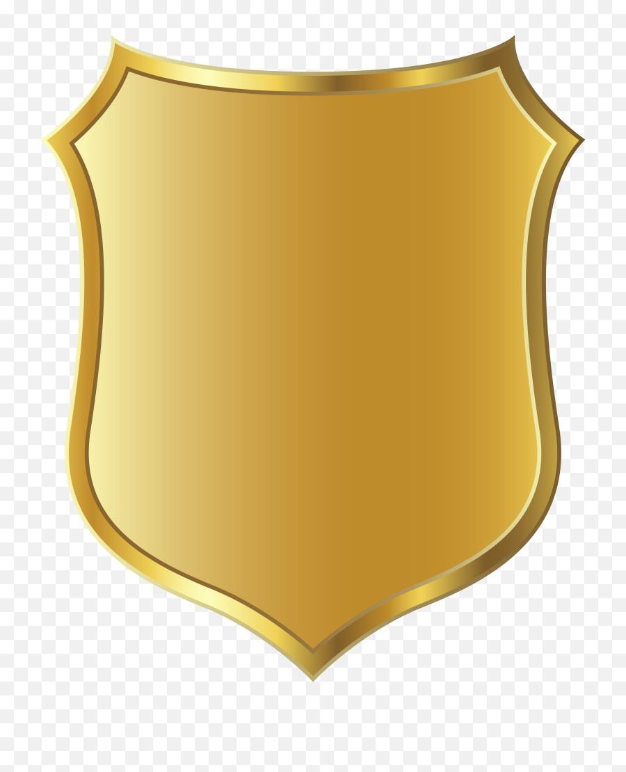 Gold Badge Transparent Png Clipart - Blank Police Badge Template,Badge Png