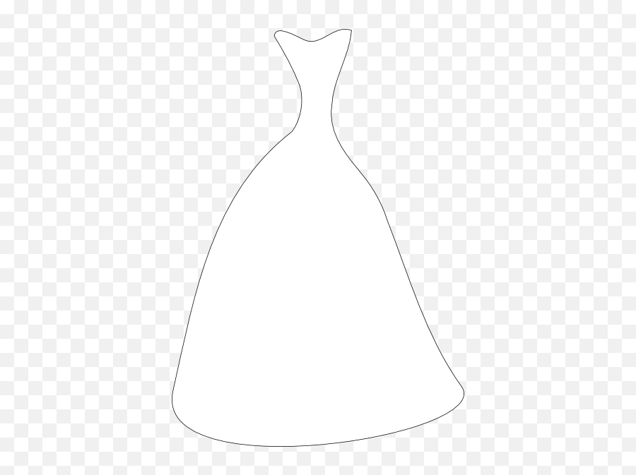 Bride Dress Clip Art - Vector Clip Art Online Wedding Dress Silhouette Png,Wedding Clipart Transparent Background