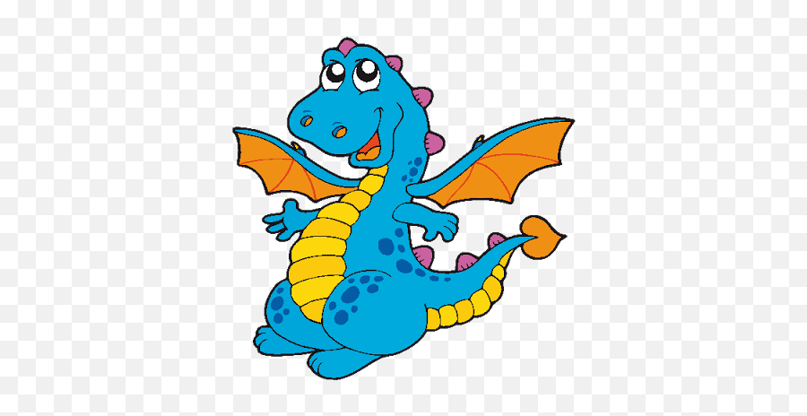 Dragons With Flames - Dragon Cartoon Images Baby Dragons Cute Cartoon Blue Dragon Png,Blue Dragon Png