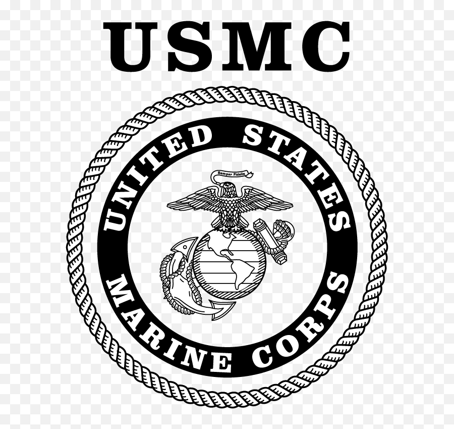 United States Marine Corps Logo Black - Vector Us Marine Corps Logo Png