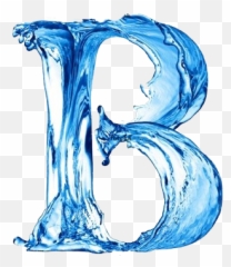 Letter B Png - Water Alphabet Letters