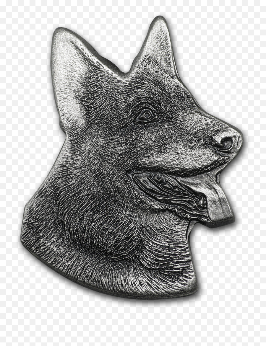 Dog Head Png - 2018 Niue 5 Grams Silver German Shepherd Dog Old German Shepherd Dog,Dog Head Png